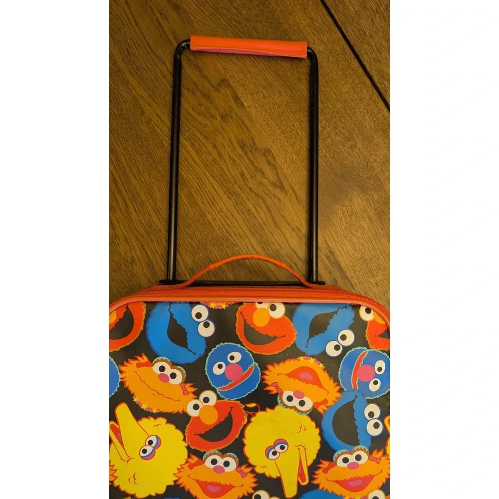 Sesame Street Suitcase, Overnight Bag, Carry On, Elmo, Cookie Monster, Big Bird
